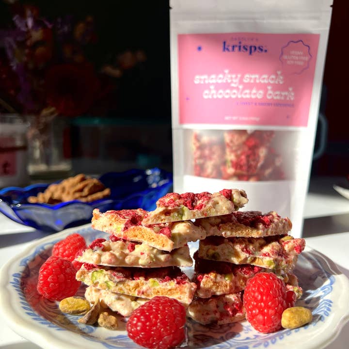Carolyn's Krisps - Wholesale Chocolate Covered Sweets - Snack Bark - Ched-berry - Gluten-free, vegan2