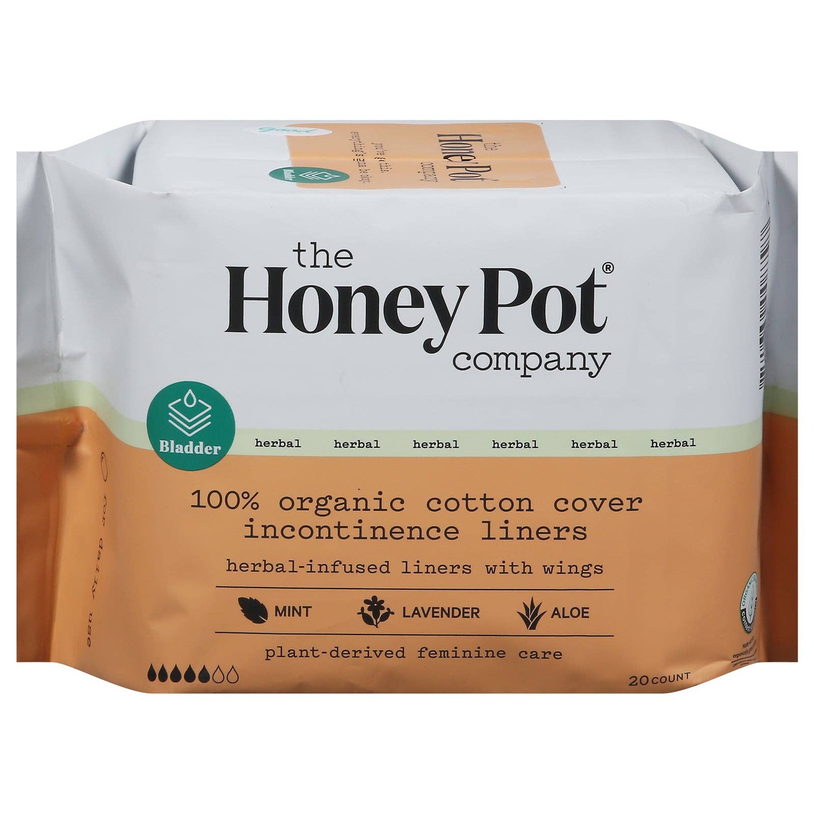Everyday Supply Co - Wholesale Incontinence Aid - The Honey Pot - Pantiliner Incontnce Hrbl - EA of 1-20 CT0
