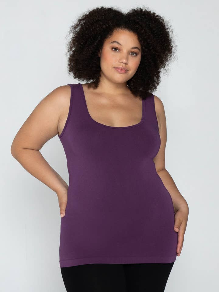 Plus Bamboo Tank- CEBTL1110 for wholesale by C'est Moi Clothing Co