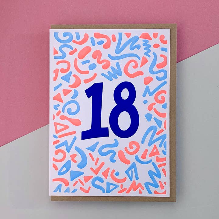 Little Paper Soul – wholesale Birthday card – 18 Birthday, C6 Greeting Card