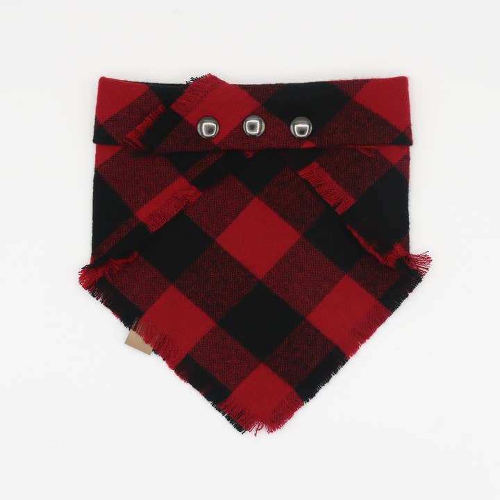 The Luminous Pets - Wholesale Pet Bandana - Dog - Buffalo Plaid Bandana | Cat & Dog Bandana | Adjustable Snaps1