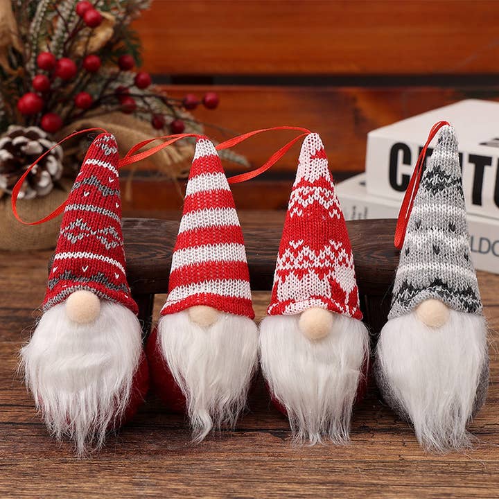 NINEXIS - Wholesale Christmas Decoration - CWMM1743_Christmas Knitted Forest Old Man Home Pendant