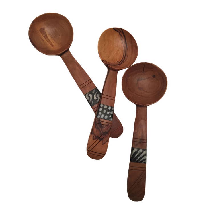 Inlaid Condiment Spoon for wholesale by Design Africa