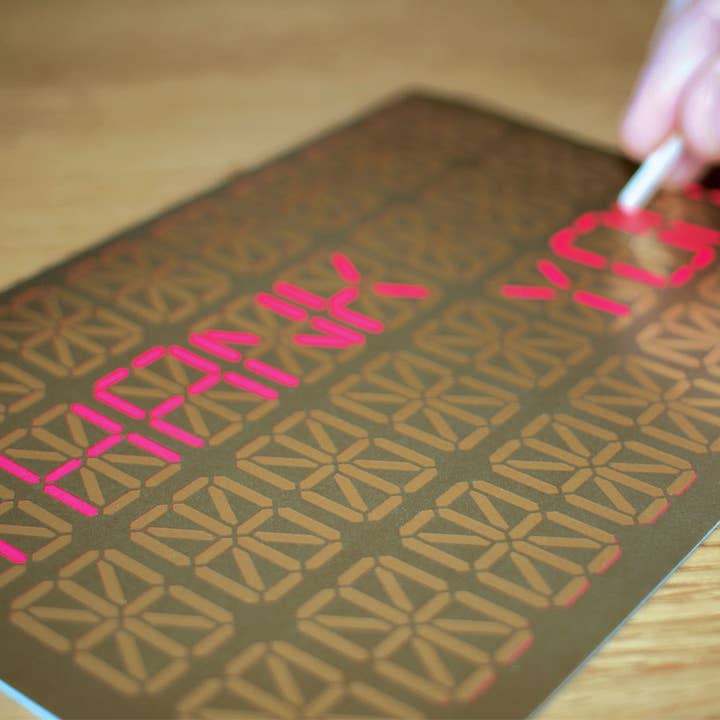 Nixie Scratch Card |
Scratch away to create own message card for wholesale by Copernicus Toys