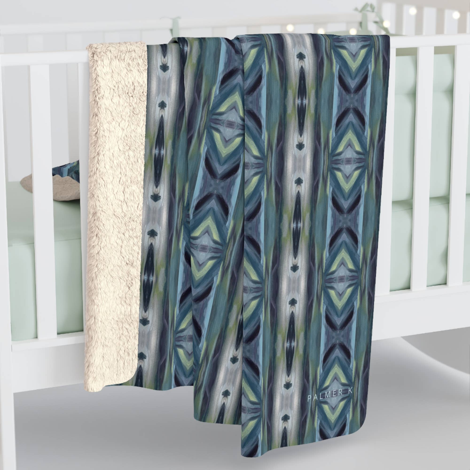 PALMER K Designs - Wholesale Throw Blanket - Sherpa Throw / Blanket: Geometric (CAP/P2)4