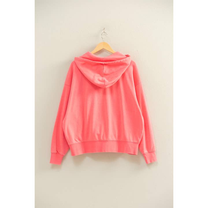 Double Zero - Wholesale Hoodie - Women's - Drop Shoulder Long Sleeve Oversized Hoodie14