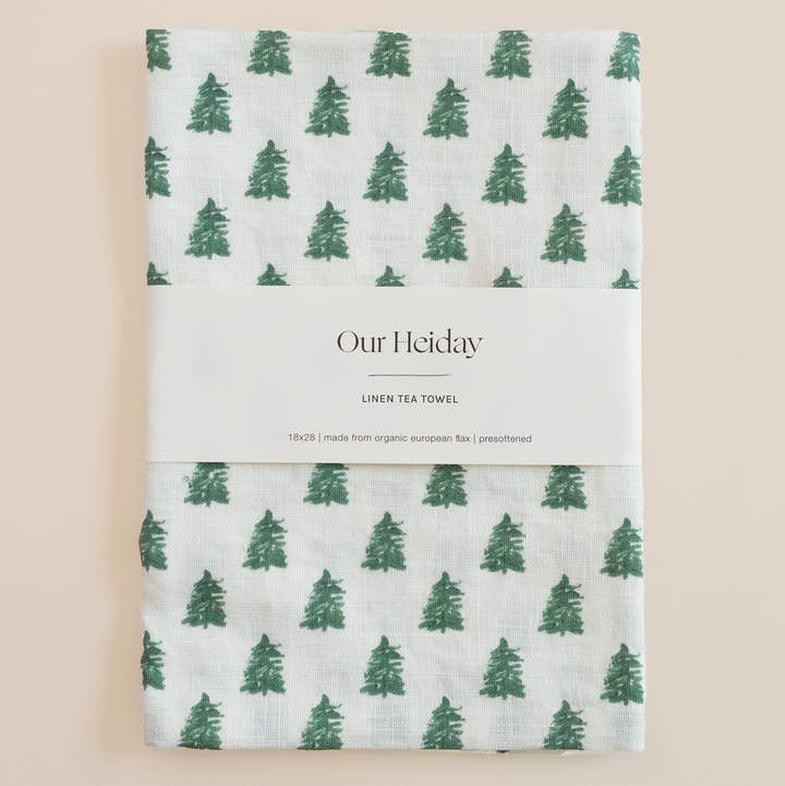 Our Heiday - Wholesale Tea Towel - Spruce Linen Tea Towel 0