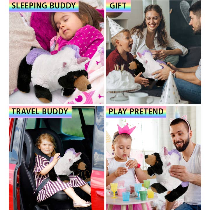 Cota Global – wholesale Stuffed/plush toy – Kids & baby – Plush Unicorn - Super Soft Plush - Wild Large Black Bear3