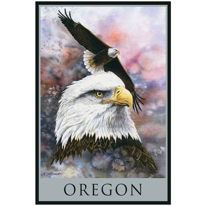 Oregon Power & Grace Eagles BA Magnet for wholesale by Kalan Souvenir