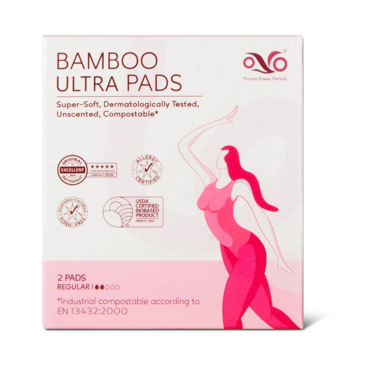 OVO Bamboo Ultra Pads Regular TRAVEL PACK for wholesale by OVO