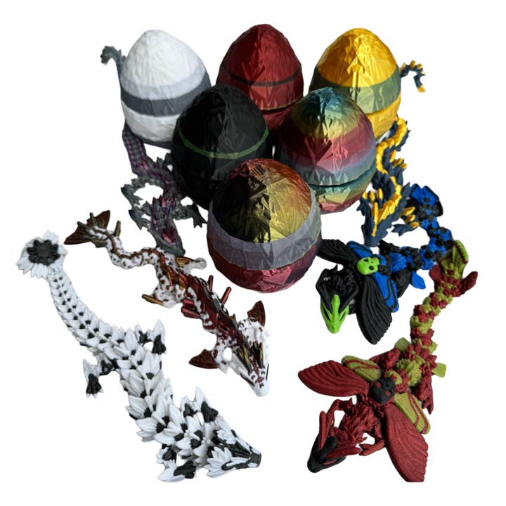 Mystiskt babydrakeägg & ledad drakefidget för wholesale av Modern Wood Cases