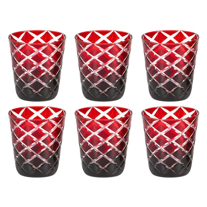 Set of 6 Crystal Glasses Dio, red, Height 10 cm and other Purchase Wholesale olio di colza prezzo. Free Returns & Net 60 Terms on Faire trending on Faire.