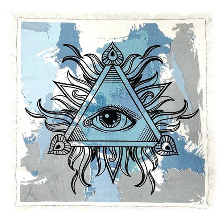 Mantel de altar Evil Eye (24 x 24 pulgadas) para venta al por mayor de Designs by Deekay Inc.