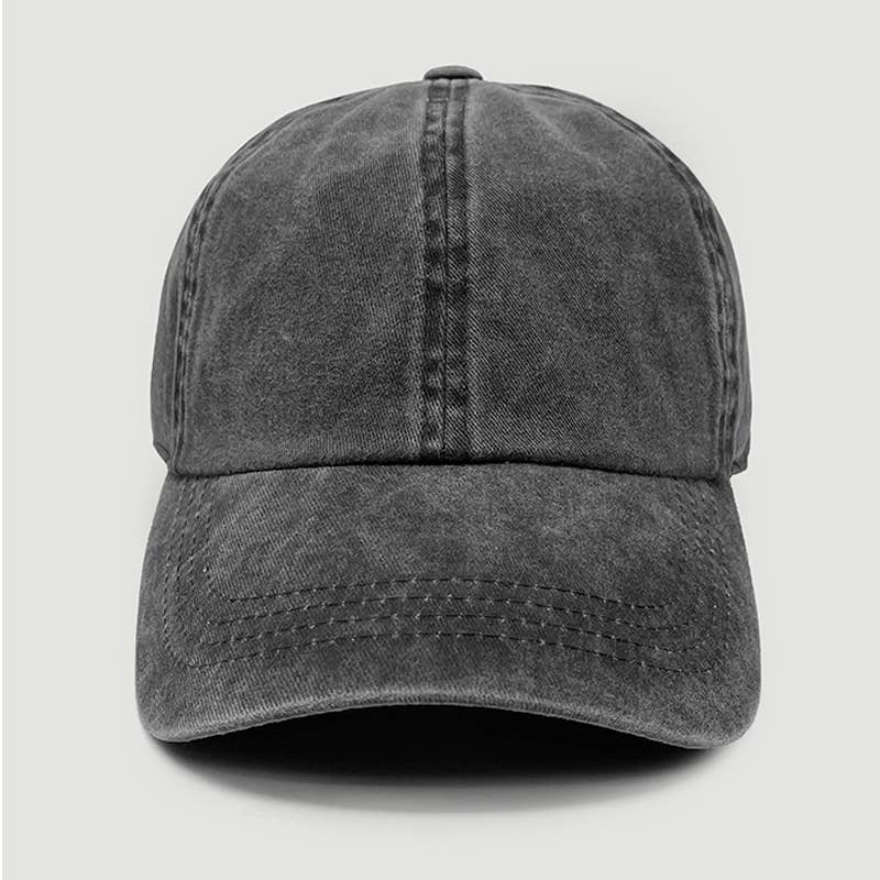 David And Young - Wholesale Baseball Cap - Unisex - GWCAP18670 - Stone Washed Twill 6 Panel Baseball Cap6