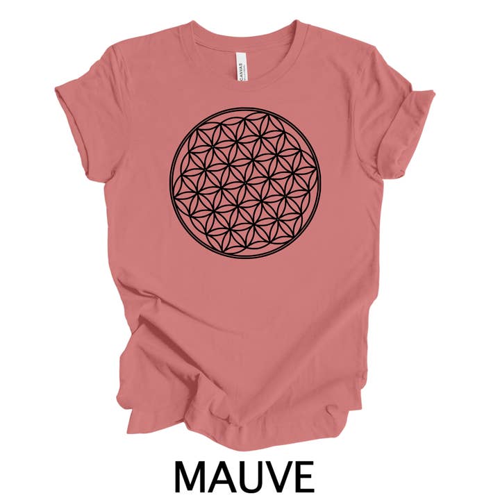 Sacred geometry flower of life 100% soft cotton shirt for wholesale by Morning Hope