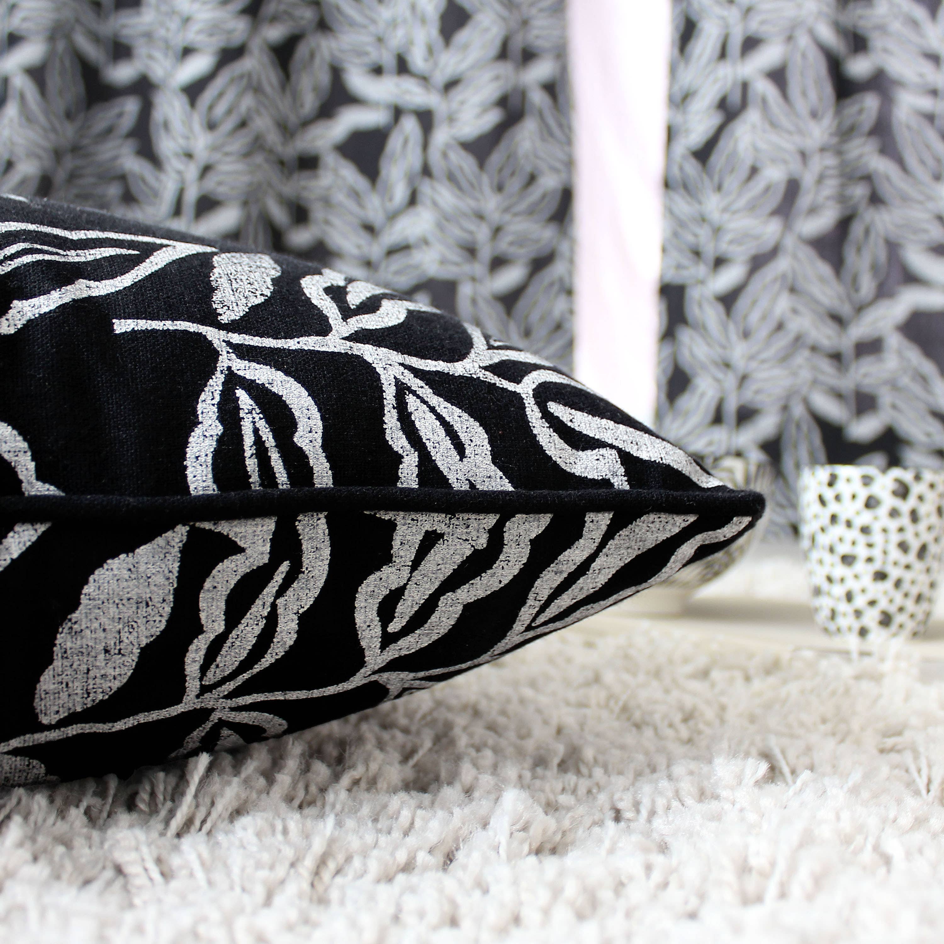 DECOSTARS - CmaDECO - Vendita all'ingrosso Cuscini per sedie - Cuscino sfoderabile, 40x40cm, motivo, cotone chambray1