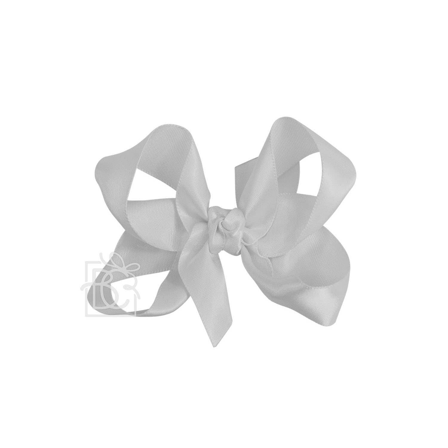Beyond Creations, LLC - Wholesale Hair Bow - Kids - SATIN BOW ON CLIP245