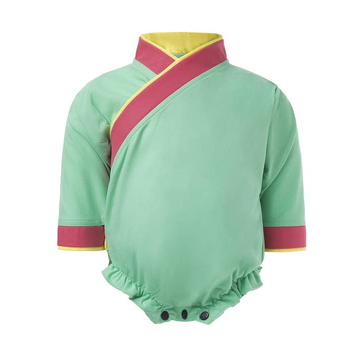 GREEN Samurai Babykropp för wholesale av Infantium Victoria