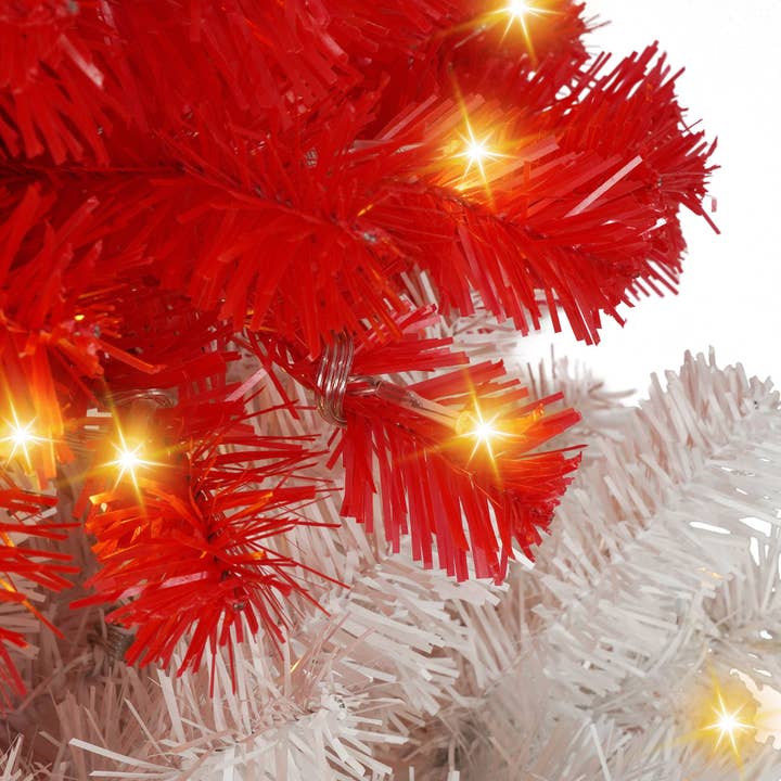 39F Inc. - Wholesale Artificial Christmas Tree - 6ft Artificial Christmas Tree with 300 LED Lights and 900 Bendable Branches, Candy Cane Christmas Tree Holiday Decoration, Creative Decorated Trees, Xmas Tree Christmas Decorations14