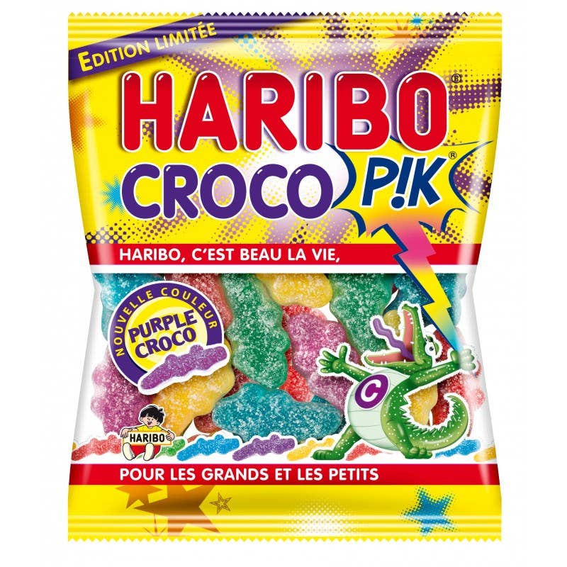 Croco Pik Haribo sac de 500gr, CROCO PIK, crocodile pik Haribo, bonbon  haribo