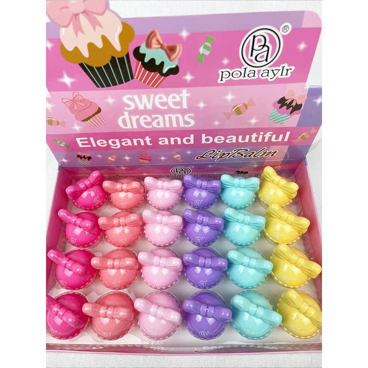 MIX COLOR Cupcake Lip Balm with Scents for wholesale on Faire8