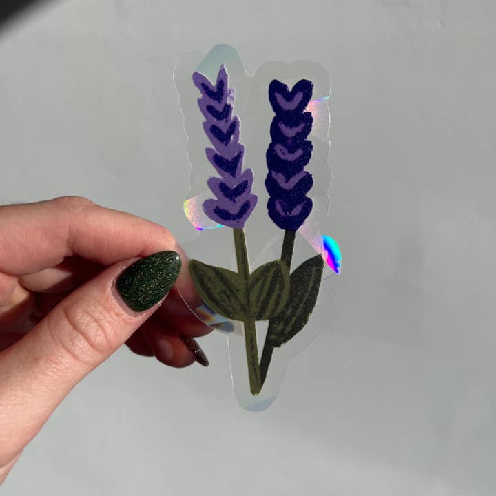 Maddie Green Designs - Wholesale Suncatcher - Lavender Flower Vinyl Suncatcher Decals3