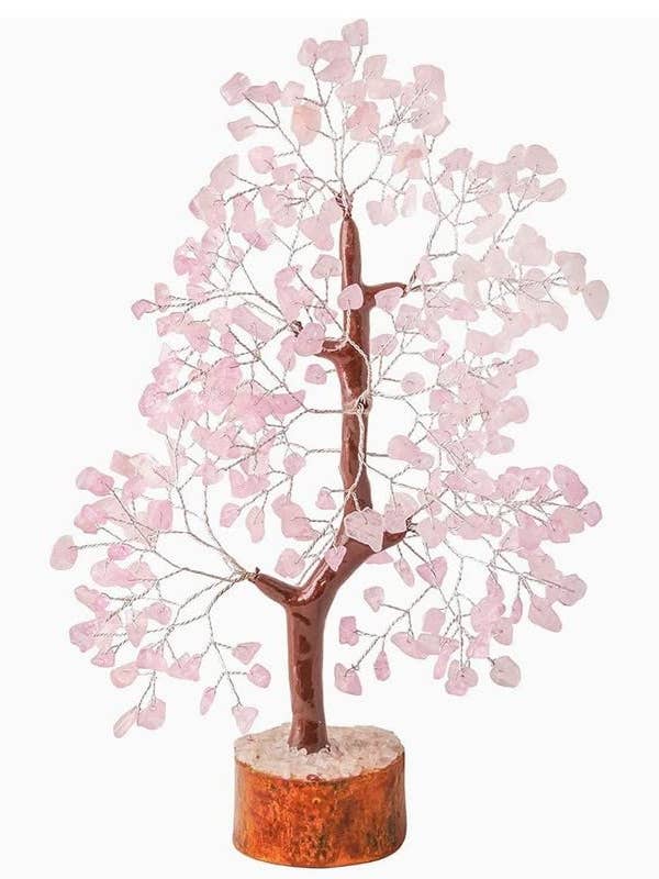 Rose Quartz Gemstone Feng Shui Crystal Tree (300 chips) for wholesale by AmazeU