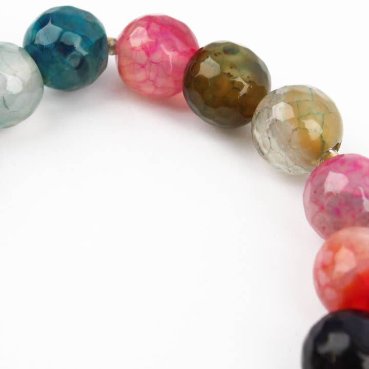 My Doris – wholesale Beaded bracelet – RAINBOW BEADED STONE ELASTIC BRACELET3