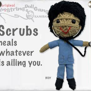 Scrubs (Boy) String Doll Keychain for wholesale by Kamibashi