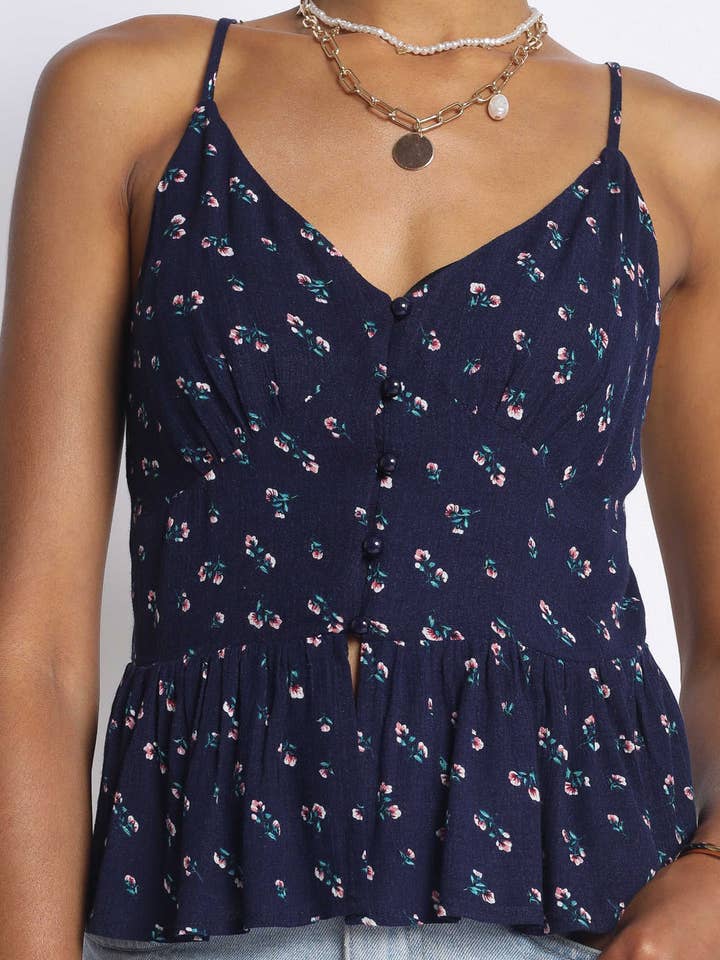 BUTTON UP RÜSCHE CAMI - GST1698 für den Großhandel von Sans Souci