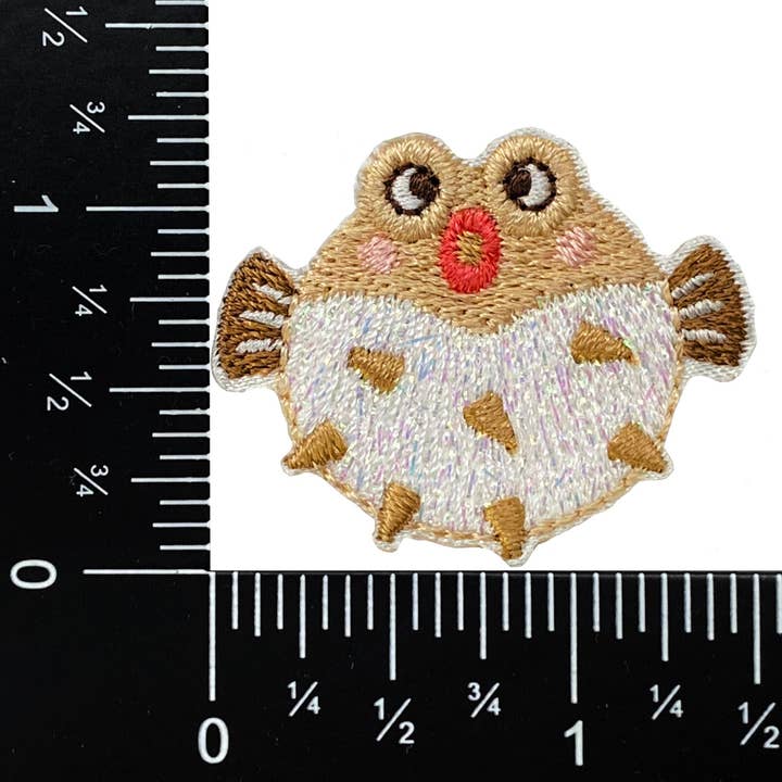 Wholesale Applique – Großhandel Aufnäher – Kugelfisch/Igelfisch - Aufbügelbarer Stickaufnäher1