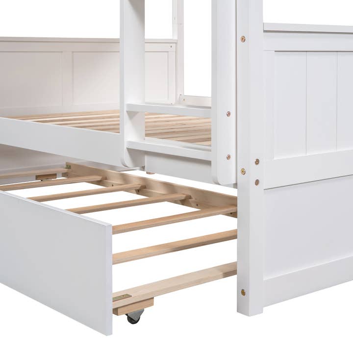 VTNG50 - Wholesale Bed - Full Over Full Bunk Bed with Twin Size Trundle, White7
