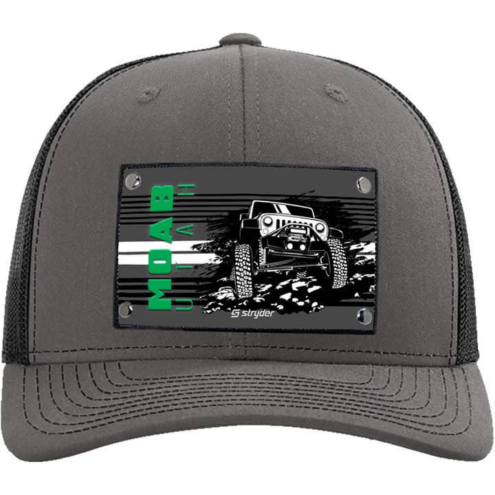 Cappello Moab Jeep Green Vector RCH112 antracite e nero per la vendita all'ingrosso da parte di Stryder Gear