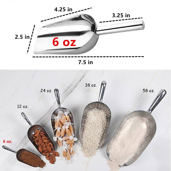 Tsyware - Wholesale Ice Cream Scoop - 6oz Stainless Steel Scoop Bar, Restaurants, Home, Ice, Candy4