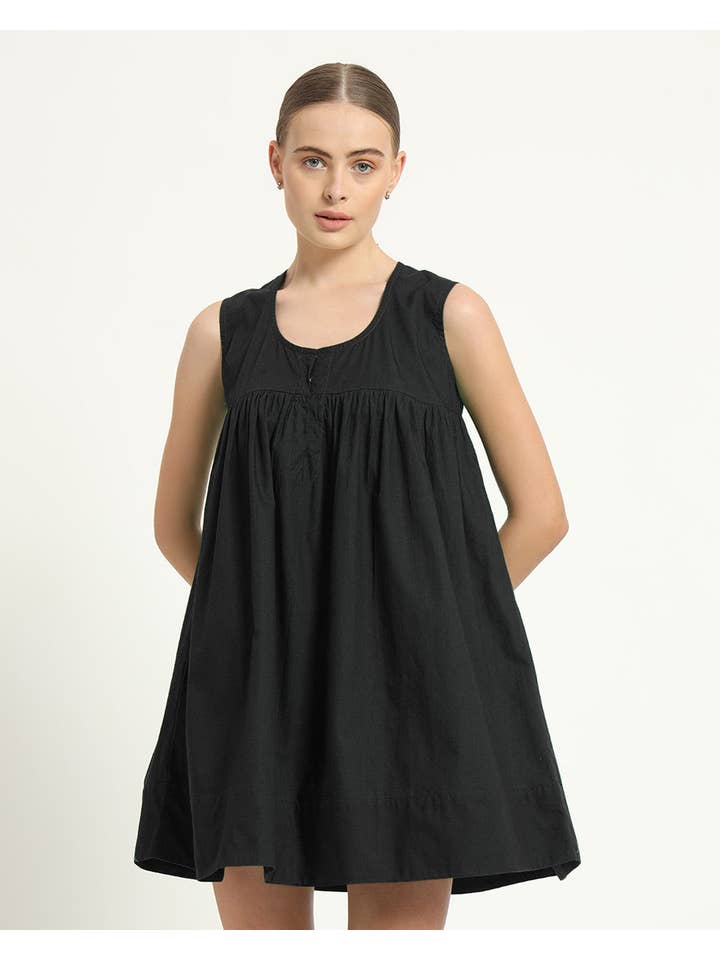 Thevasa - Wholesale Dress - Women's - The Jois Noir Cotton Dress3