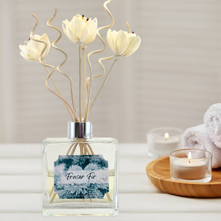 Fraser Fir Reed Diffuser for wholesale by Cottagebrook Candle Company