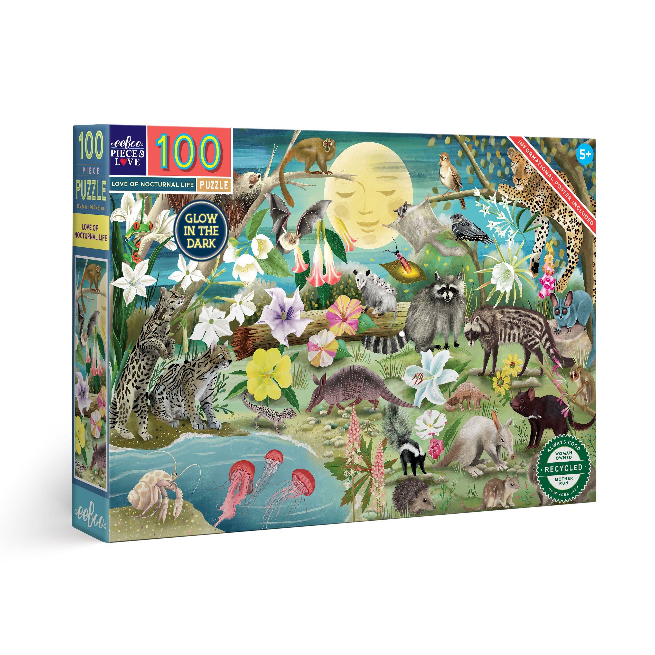 eeBoo - Wholesale Puzzle - Adult - Love of Nocturnal Life 100 Piece Puzzle