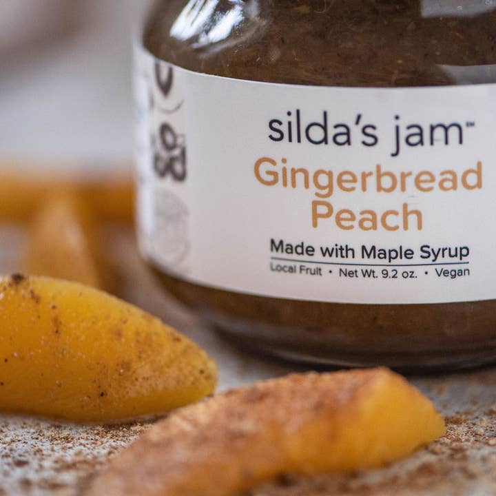 Silda's Gingerbread Peach Jam for wholesale by Silda's Jam