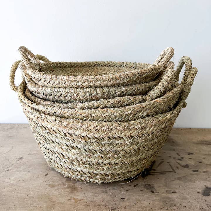 Beautiful market basket, storage basket, Market straw basket for wholesale by Mikwi