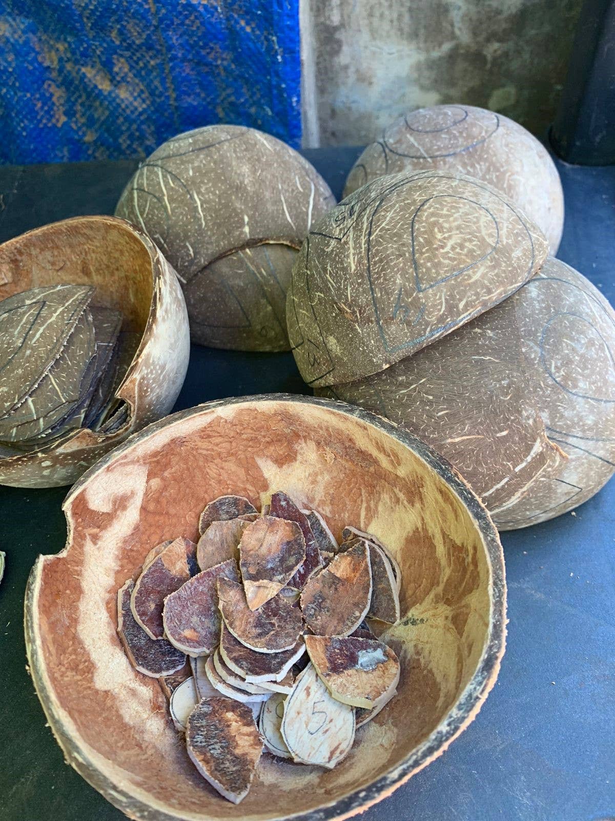 Coco & Souls – wholesale Hängande örhängen – Post Dingla uttalande kokosnöt9