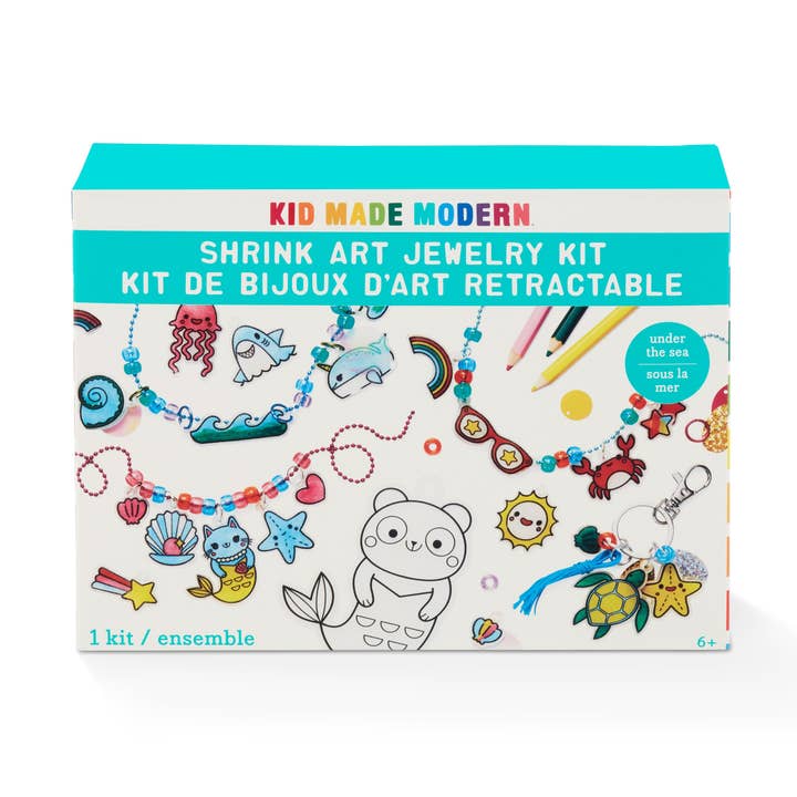 Kid Made Modern - Wholesale DIY Jewelry - Kids - Shrink Art Jewelry Kit - Under The Sea0