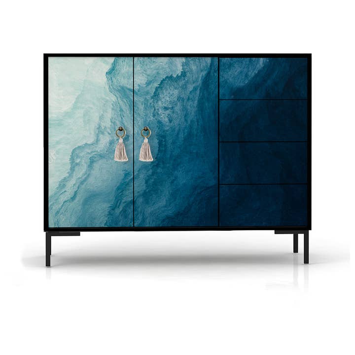 Aparador Bajo 2 Puertas 4 Cajones MDF Estampado#5 para venta al por mayor de Really Nice Things