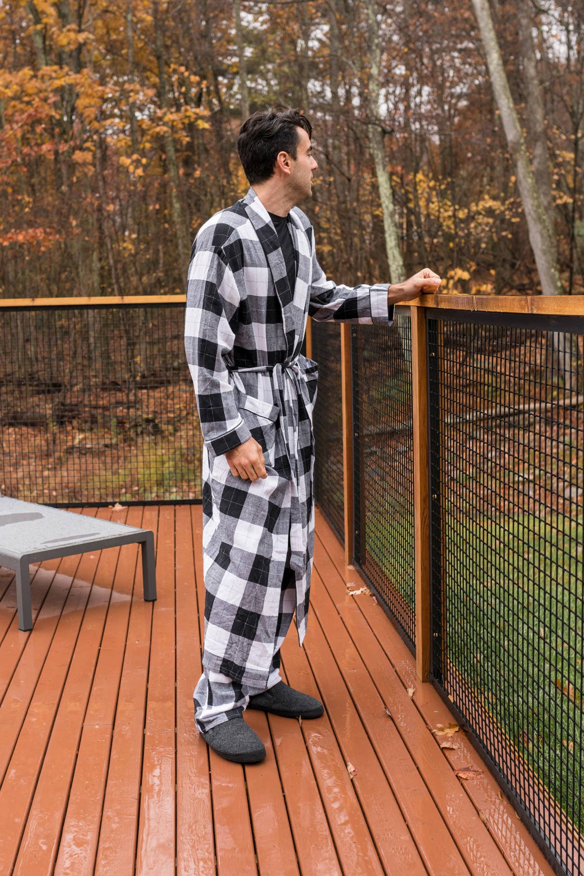 Leveret Pajamas - Wholesale Robe - Men's - Mens Flannel Robe for Winter2
