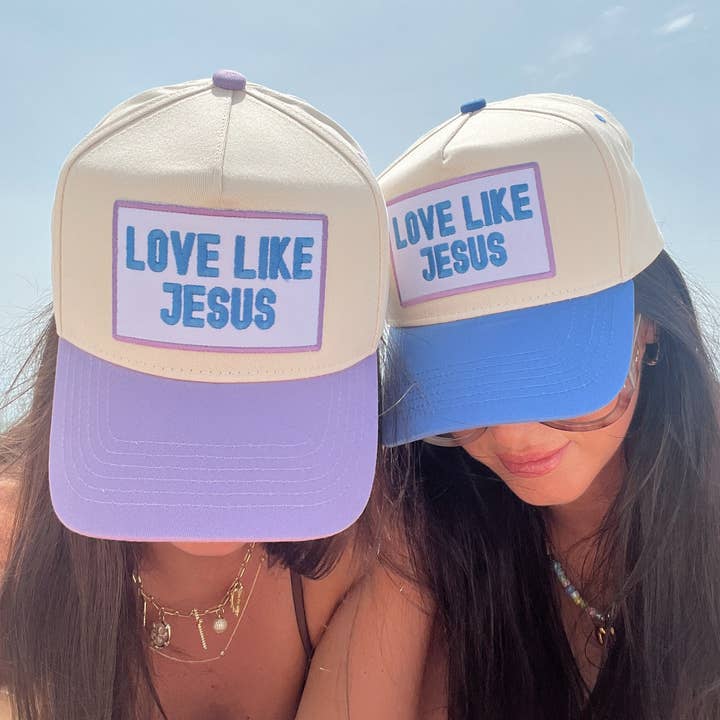 KENZKUSTOMZ - Wholesale Trucker Hat - Women's - Love like Jesus - Vintage Trucker Hat3