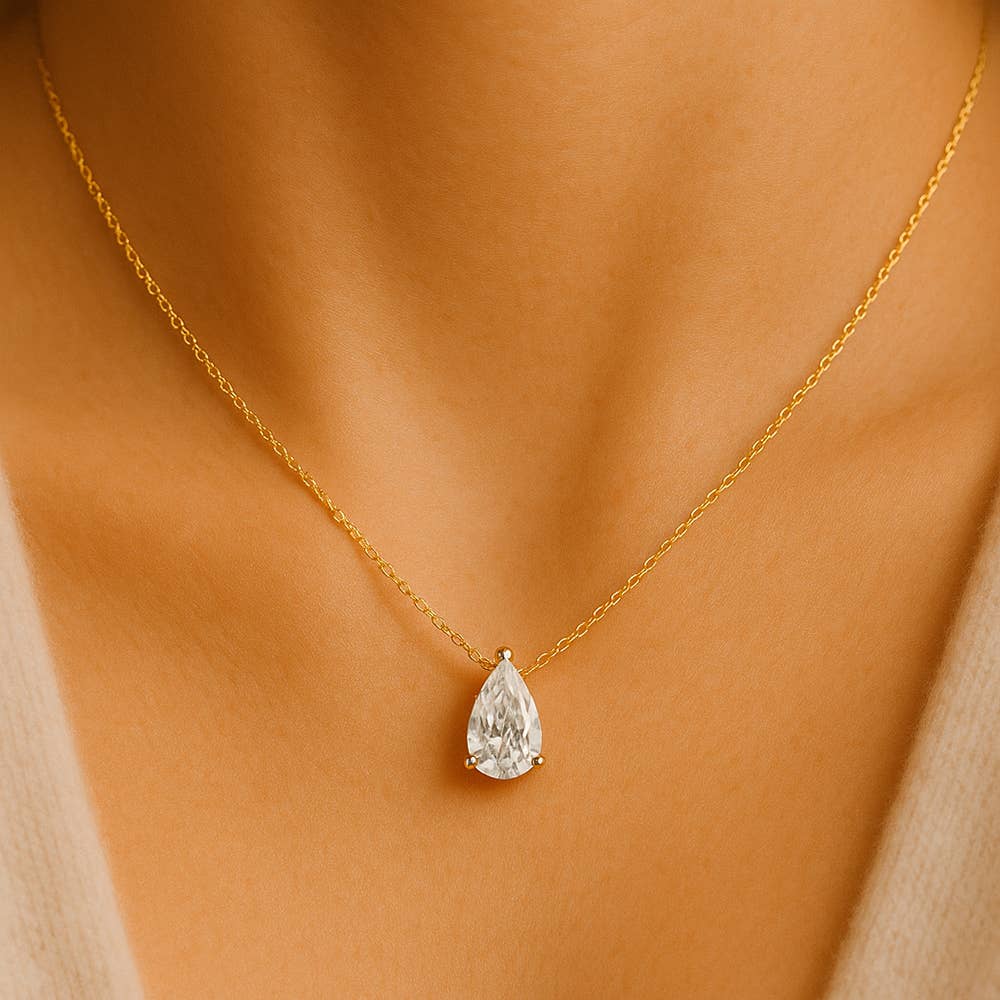 Maya J - Vente Colliers à pendentif - Collier Solitaire en Or 14K avec Diamant de Laboratoire Certifié31