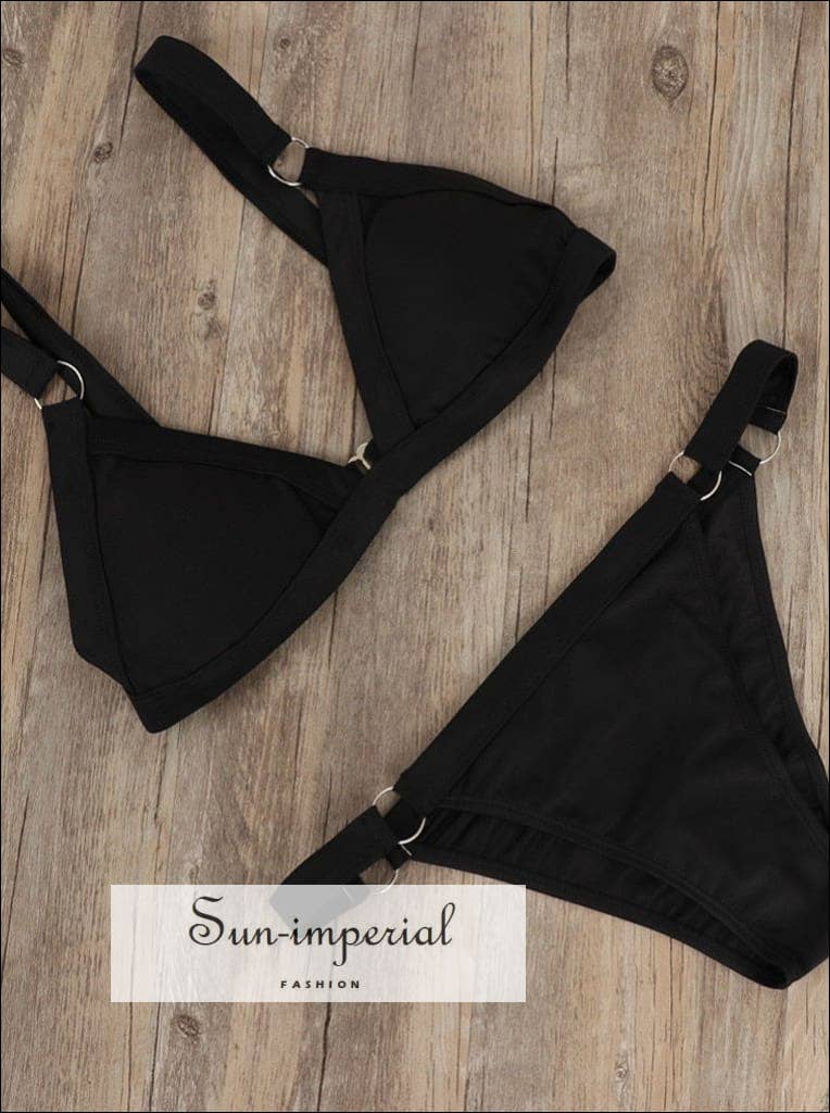 Sun Imperial – wholesale Tvådelad baddräkt - Dam – Vitguld Ring Bikini Split baddräkt kvinnor badkläder 25