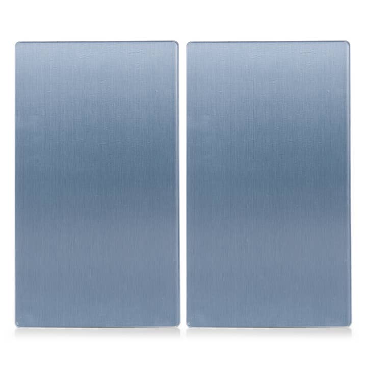 silver Stove Cover/Cutting Board Set "Metal", 2-Piece for wholesale on Faire