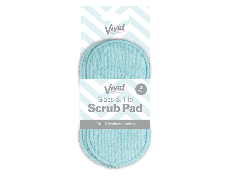 LMT-UK – wholesale Cleaning sponge – Glass & Tile Scrub Pad Buddy 2pk - 50562838636220