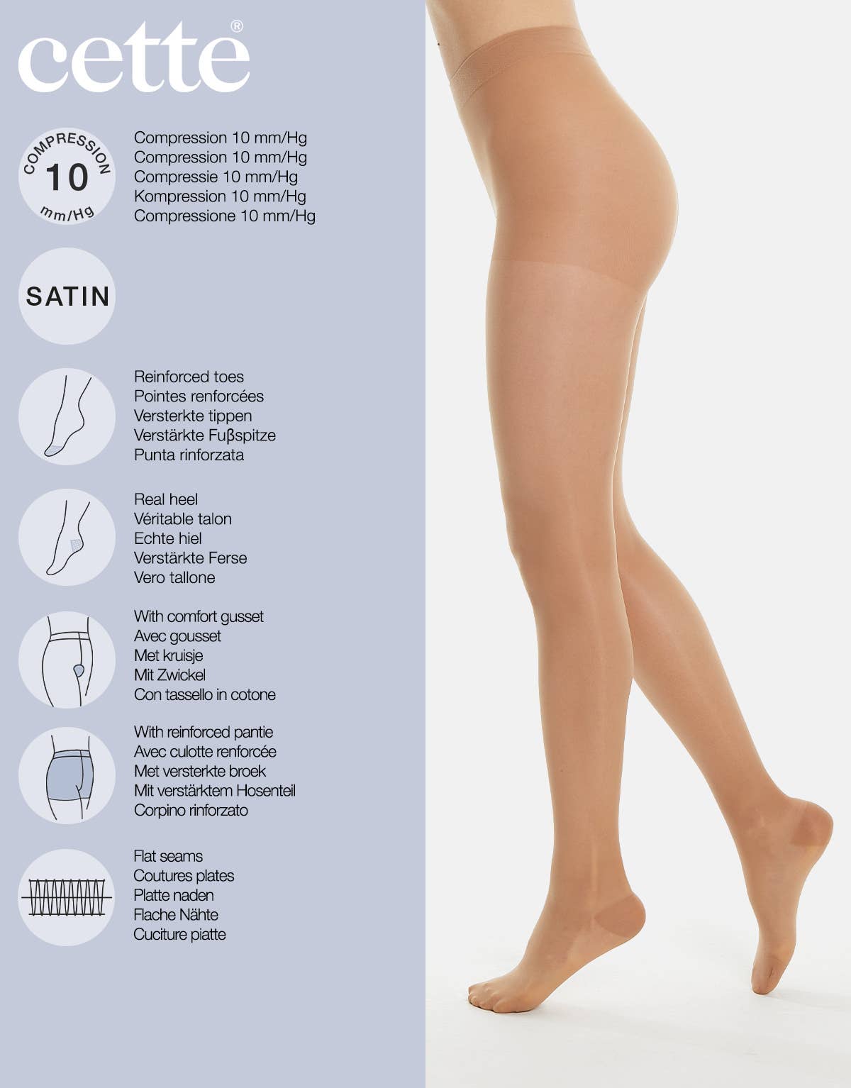 Cette - Wholesale Tights - Women's - ACTIVE Support Tights Compression Pantyhose Made in Italy1