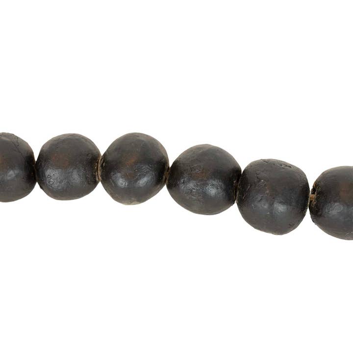 Foreside Home & Garden - Wholesale Bunting/Garland - Lachlan Bead Garland Black Terracotta & Jute Fall Decor